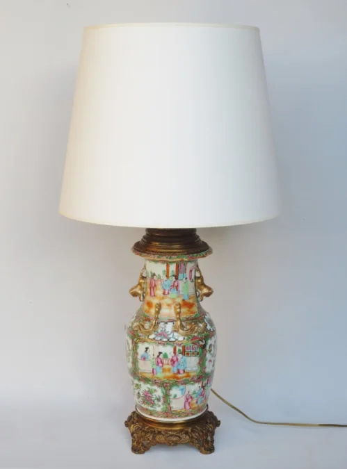 Lampe chine fin du XIXe siècle.