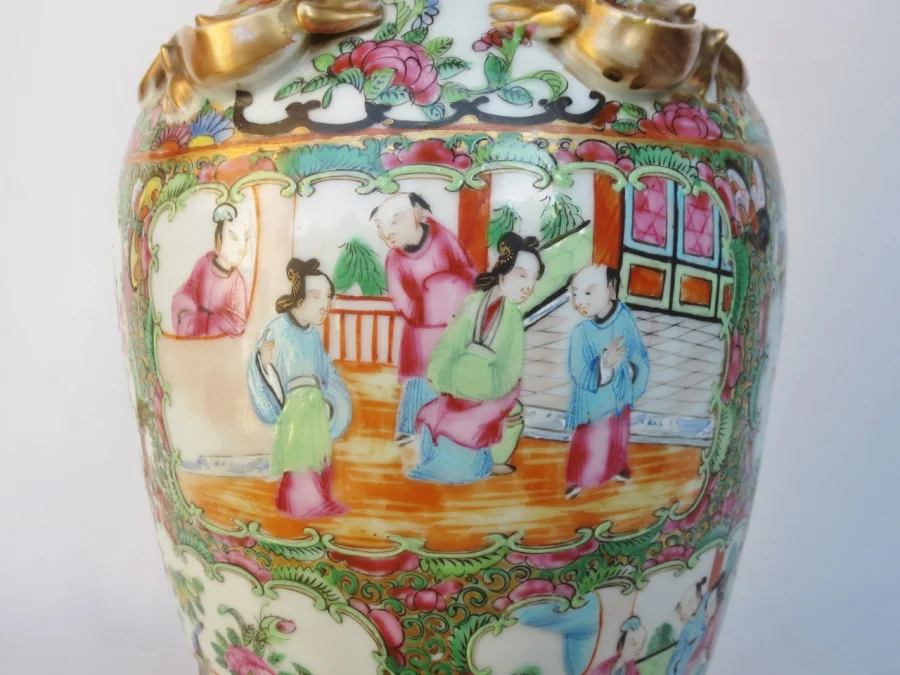 Lampe chine fin du XIXe siècle.