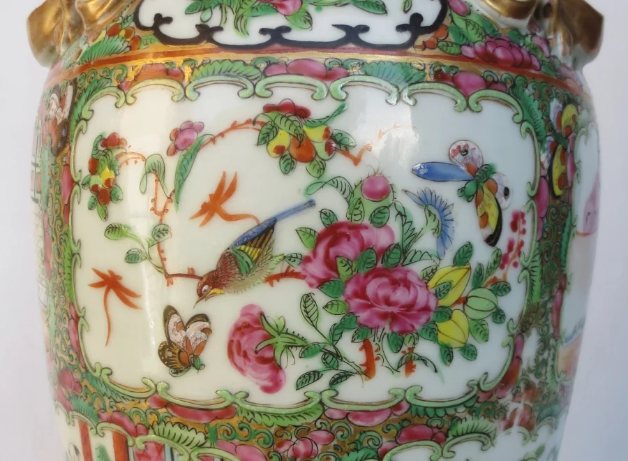 Lampe chine fin du XIXe siècle.