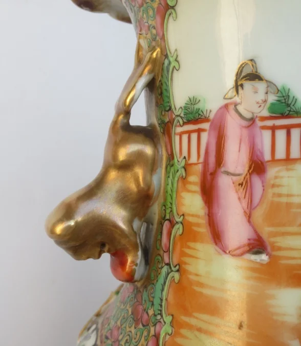 Lampe chine fin du XIXe siècle.