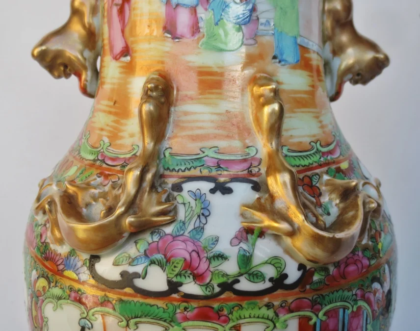 Lampe chine fin du XIXe siècle.