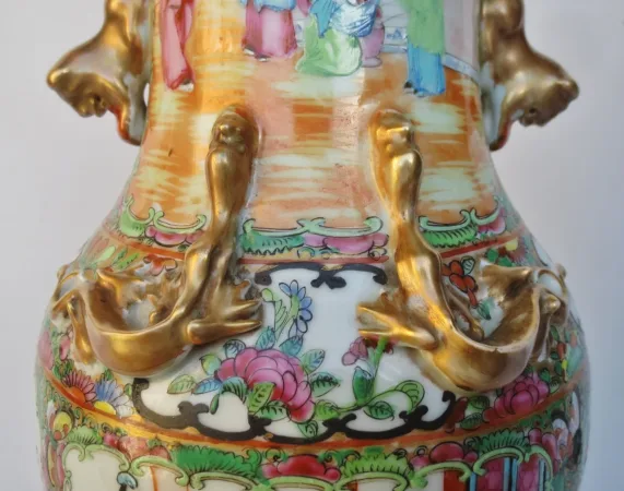 Lampe chine fin du XIXe siècle.
