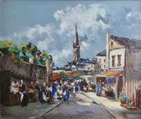 ÖL AUF LEINWAND signiert M. STEVENS