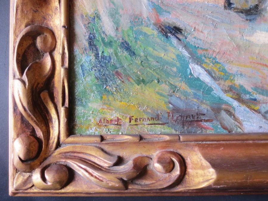 PAINTING signed by Albert FERNAND-RENAULT