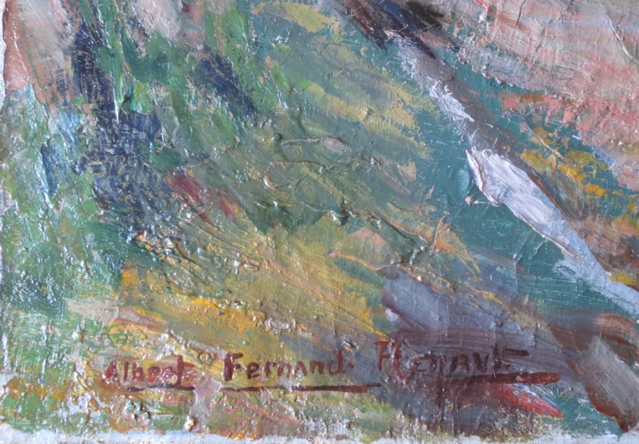 PAINTING signed by Albert FERNAND-RENAULT