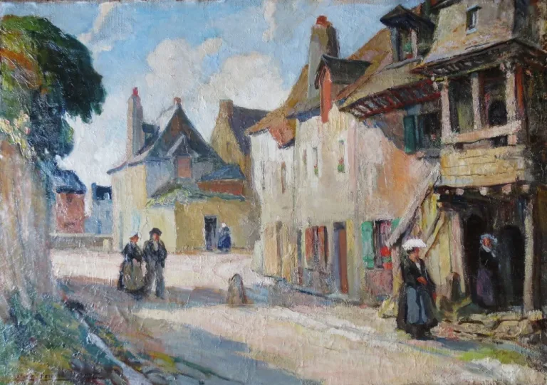SCHILDERIJ ondertekend door Albert FERNAND-RENAULT