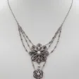 Collier, argent et améthyste, XIXe siècle.