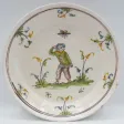 Assiette en faïence, XVIIIe siècle.
