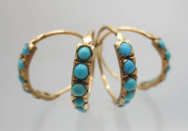 Bague de Harem, or et turquoises.
