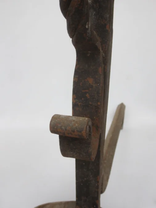 Paire de landiers, XIXe siècle.