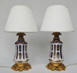 Lampes en porcelaine de Bayeux.
