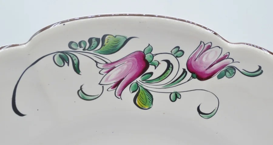 Assiettes au chinois, XXe siècle.