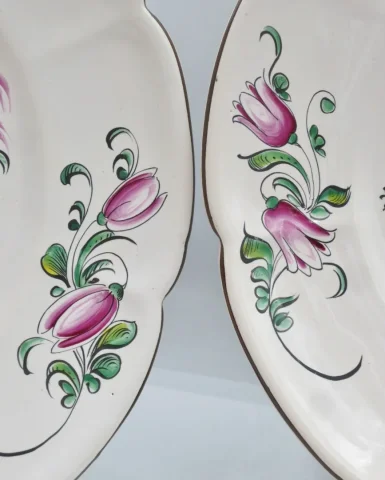 Assiettes au chinois, XXe siècle.