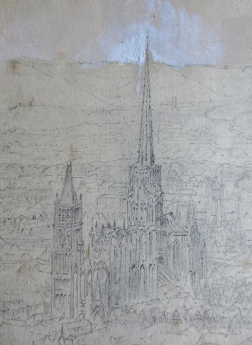 Rouen, Dessin XIXe siècle.