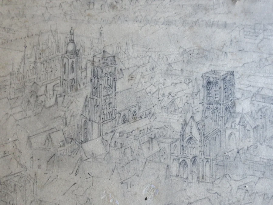 Rouen, Dessin XIXe siècle.