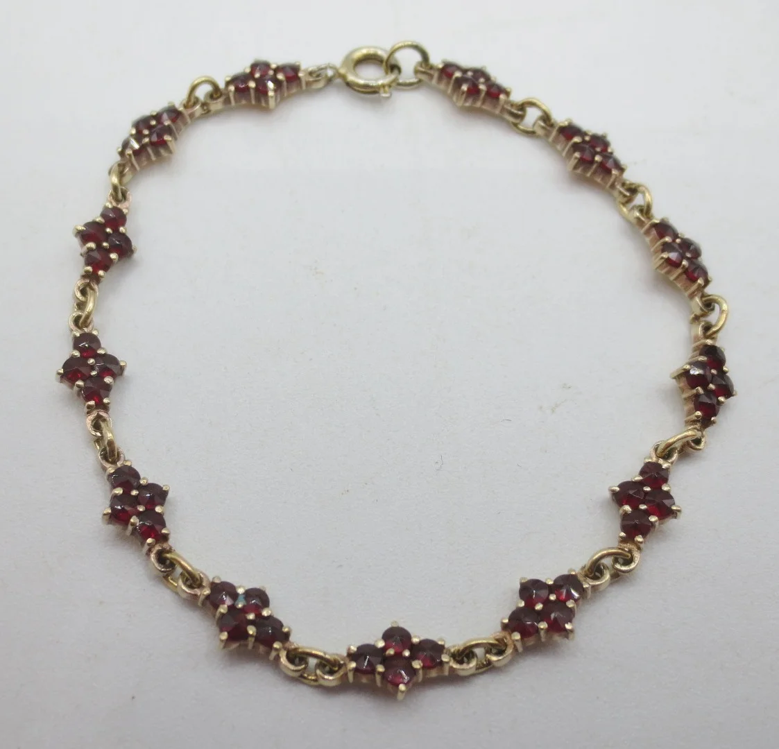 COLLANA IN VERMEIL E GRANATO
