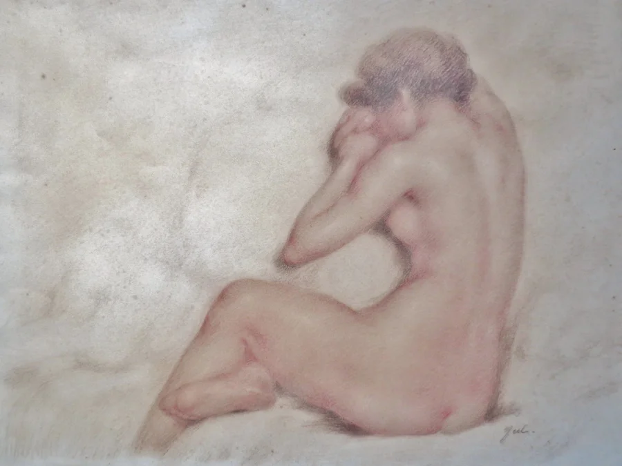 Nu dessiné à la Sanguine.