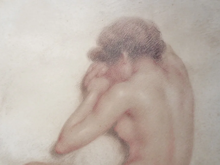Nu dessiné à la Sanguine.