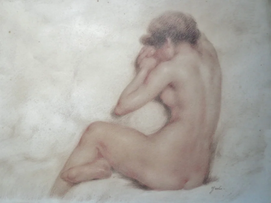 Nu dessiné à la Sanguine.