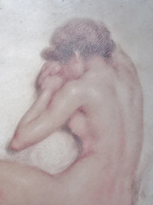 Nu dessiné à la Sanguine.