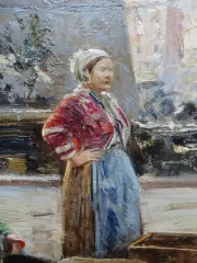 Giovanni Panza, Marktszene in der Provence.