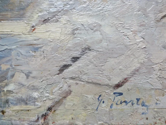 Giovanni Panza, Marktszene in der Provence. — Sehr guter Zustand