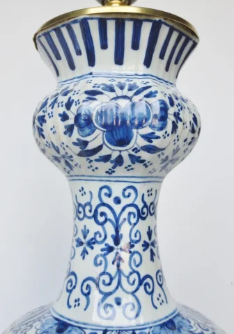 Lampada in faïence di Delft, XIX secolo — Buono stato