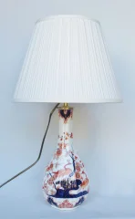 Lampe aus Fayence, 19. Jahrhundert, Imari-Dekor