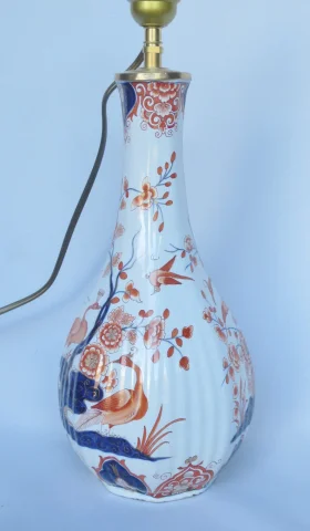 Faience lamp, 19e eeuw, Imari-decoratie — Goede staat