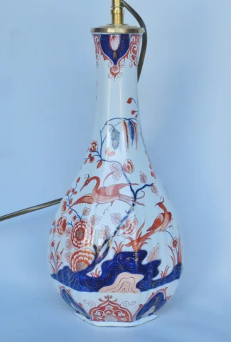 Faience lamp, 19e eeuw, Imari-decoratie — Goede staat