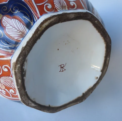 Faience lamp, 19e eeuw, Imari-decoratie — Goede staat