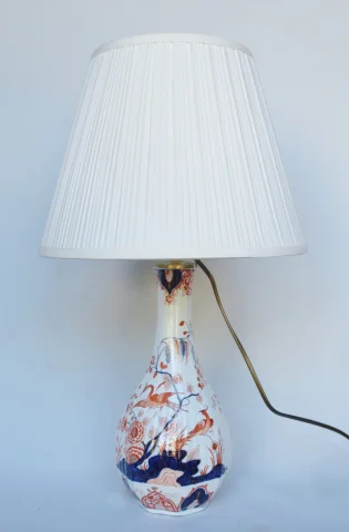 Faience lamp, 19e eeuw, Imari-decoratie — Goede staat