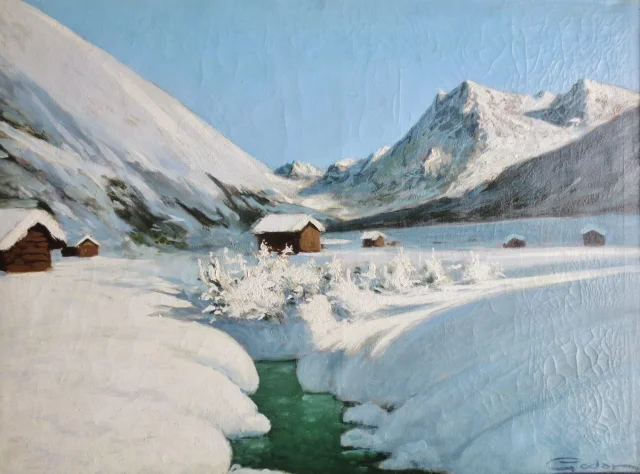 Pierre Godar, landschap van Savoie. — Goede staat