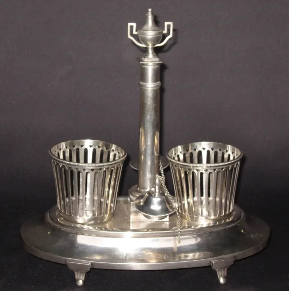 Huilier vinaigrier époque Louis XVI