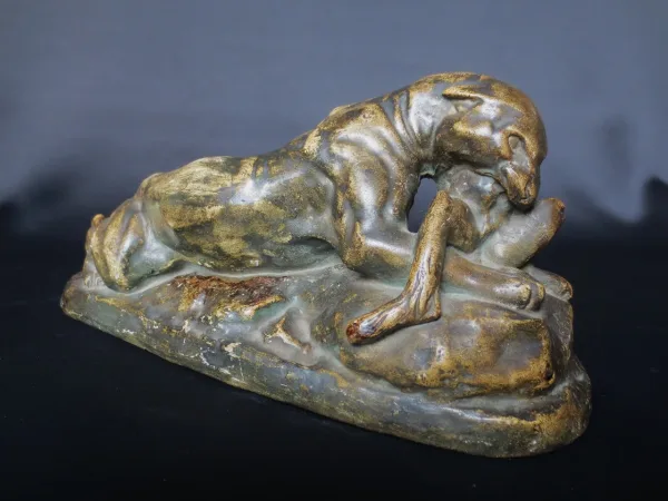 PLASTER PANTHER AFTER ANTOINE LOUIS BARYE