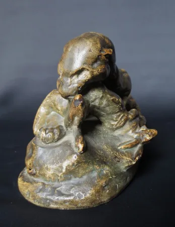 PLASTER PANTHER AFTER ANTOINE LOUIS BARYE