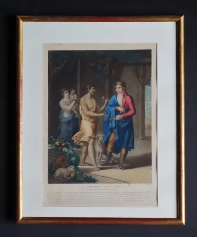 PAIR OF AQUATINTS