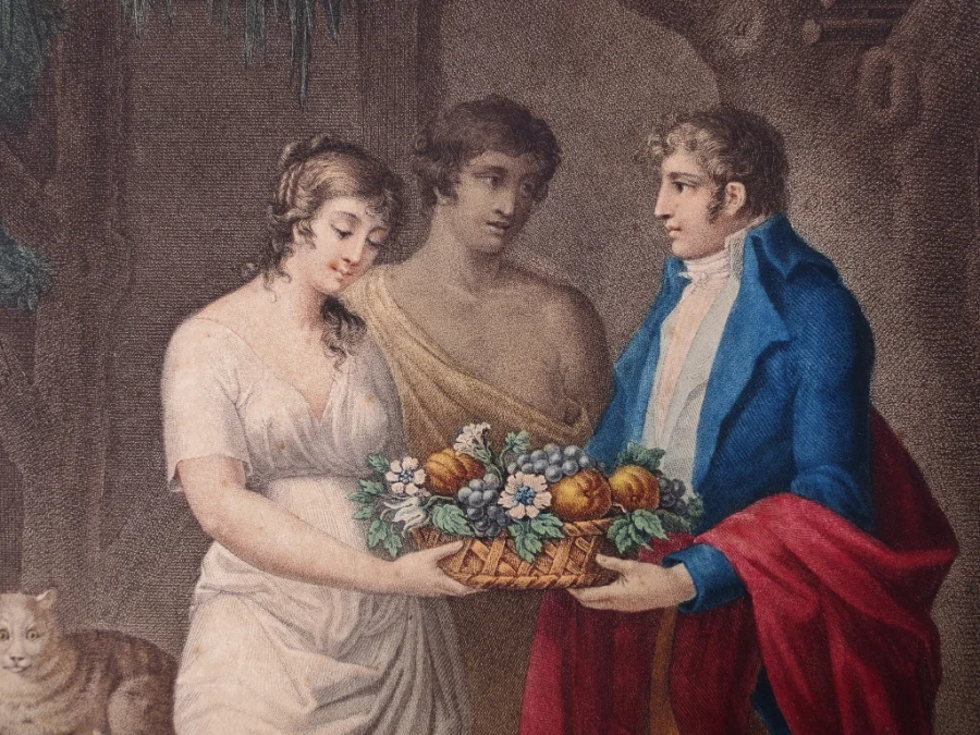 PAIR OF AQUATINTS