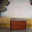 Petite commode Louis XVI en acajou