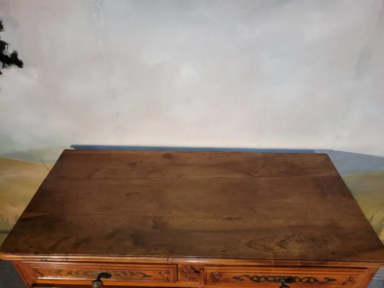 "Buffet Bas Louis XV En Merisier