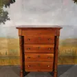 Chiffonnier, grande commode empire en merisier