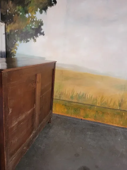 Commode sculptée en chêne époque XIX ÈME