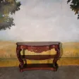 Grande console époque Napoléon III acajou