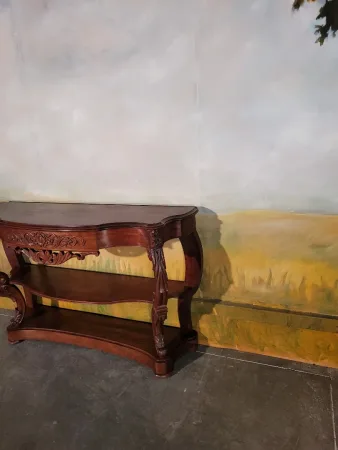 Grande console époque Napoléon III acajou