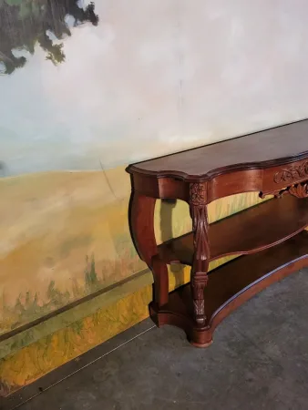 Grande console époque Napoléon III acajou