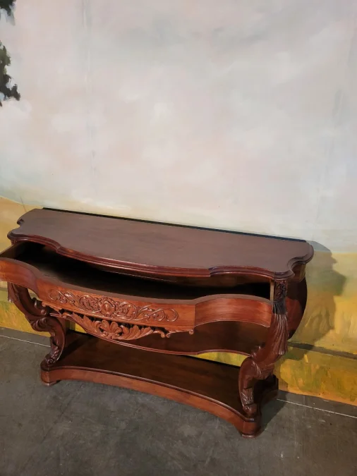 Grande console époque Napoléon III acajou