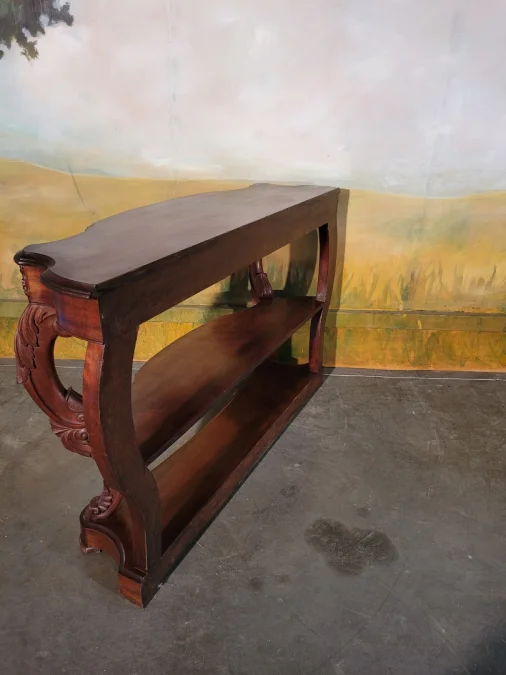 Grande console époque Napoléon III acajou