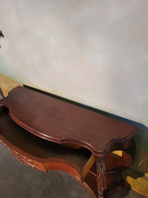 Grande console époque Napoléon III acajou