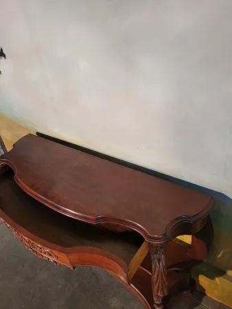 Grande console époque Napoléon III acajou
