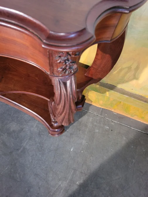Grande console époque Napoléon III acajou
